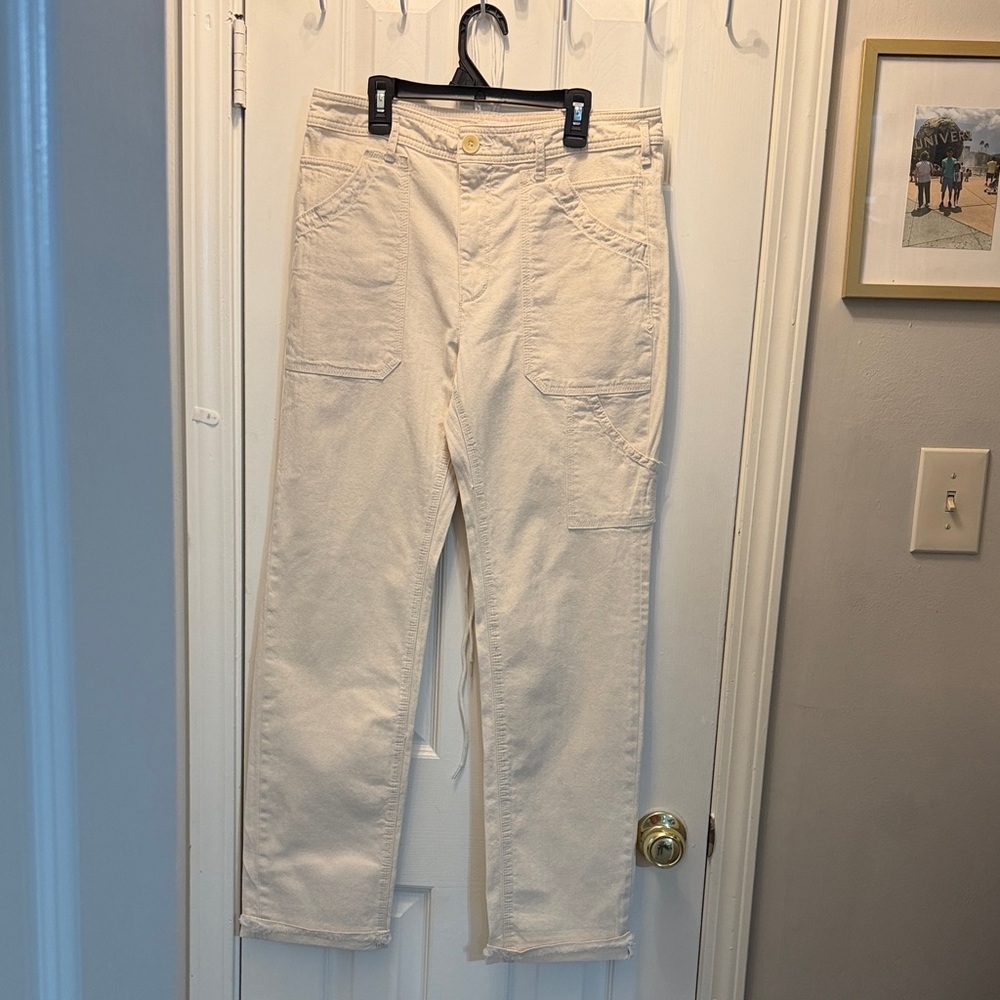 ANTHROPOLOGIE Cream Casual Pants